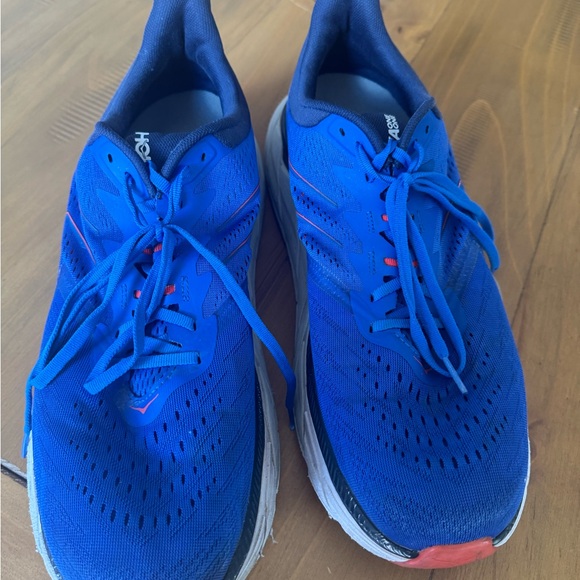 Hoka Mens Arahi 5 Size 14D Blue - Picture 2 of 5